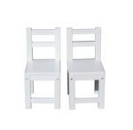 White timber Standard Chairs – Set of 2 - 091