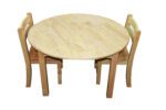 Large Round Table with 2 Stacking Chairs - 110071