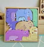 Natural animals puzzle and play set-972