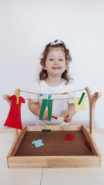 Montessori Clothes Hanging Play Set-660