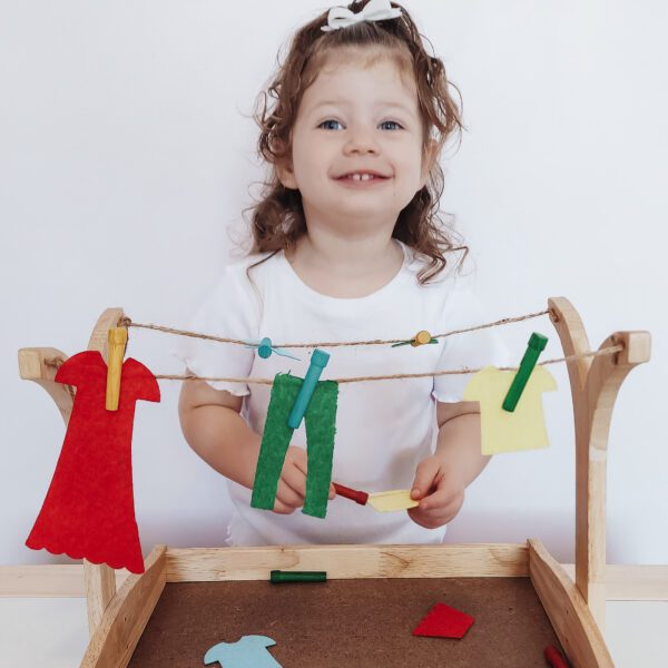 Montessori Clothes Hanging Play Set-660